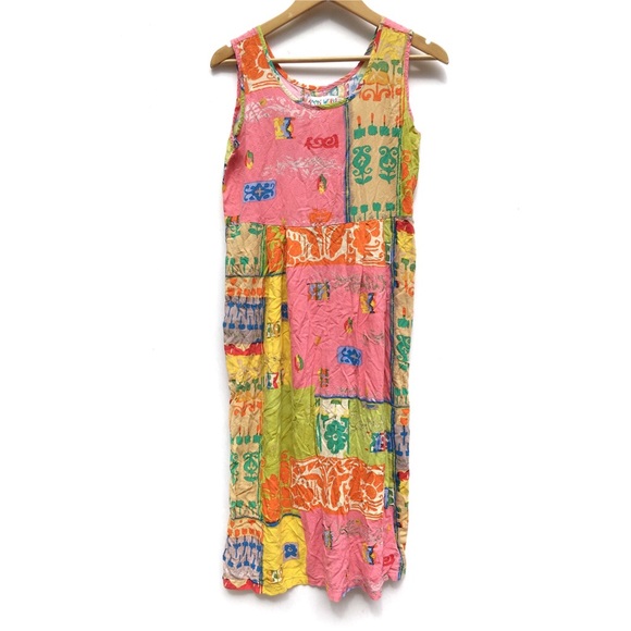 Jams World Colorful Bright Print Tank Dress - Picture 2 of 7